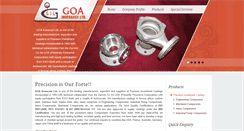 Desktop Screenshot of goainvescast.com